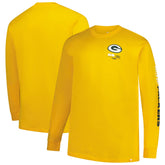 Green Bay Packers Big & Tall Clock Management Legacy Long Sleeve T-Shirt Gold | Fanatics