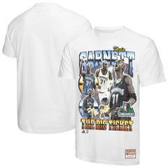 Kevin Garnett Minnesota Timberwolves Hardwood Classics Commemorative Player Collage T-Shirt White - NBA
