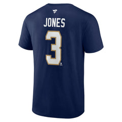 Seth Jones Florida Panthers Fanatics Authentic Stack Name & Number T-Shirt - Navy - NHL