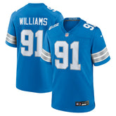 Tyleik Williams Detroit Lions 2025 NFL Draft First Round Pick Game Jersey Blue | Nike for Sale