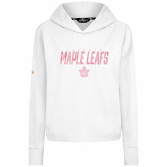 Toronto Maple Leafs Levelwear Women's Mother's Day Sweet Floral Pullover Hoodie - White - NHL