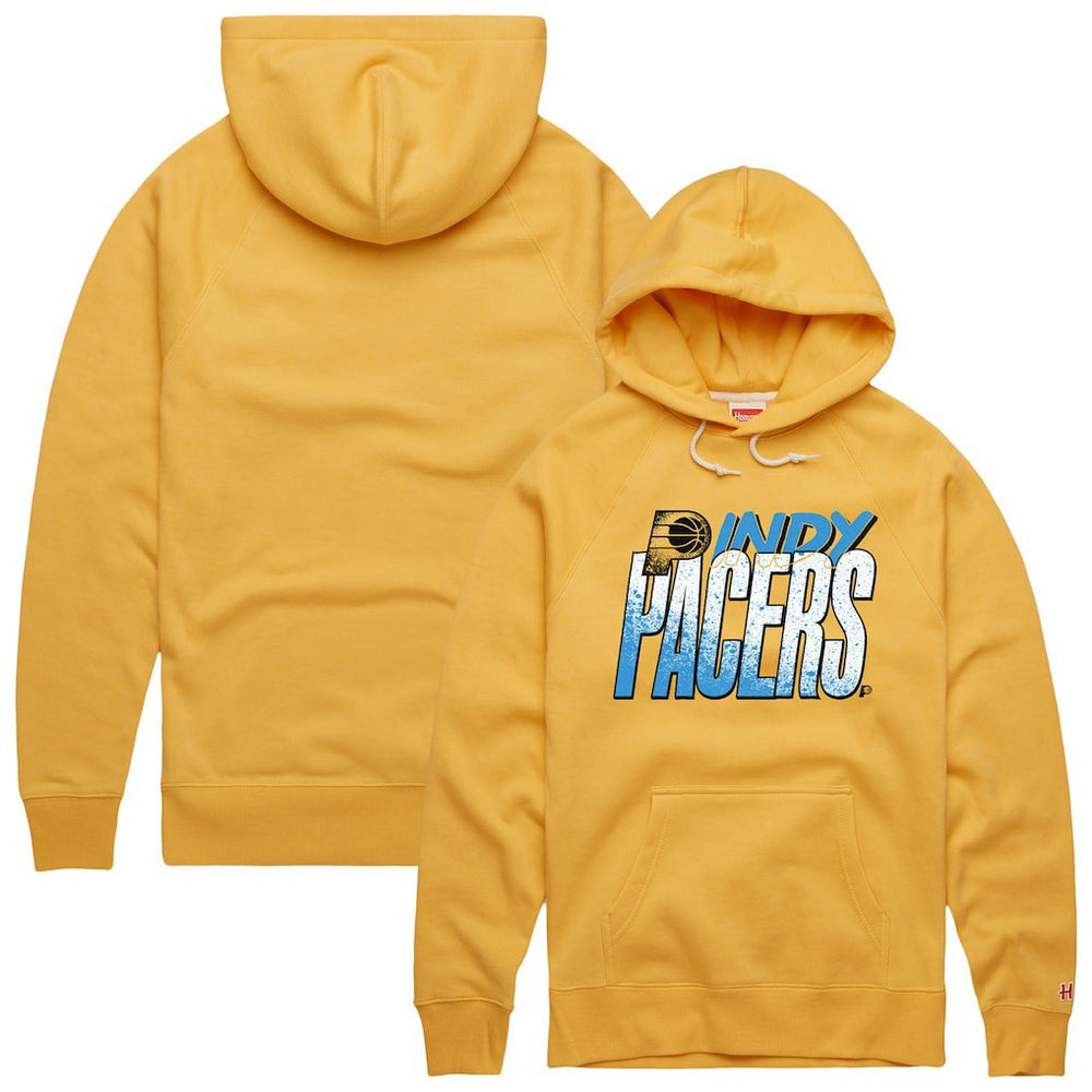 Indiana Pacers Homage Unisex Hometown Edition Tri-Blend Raglan Pullover Hoodie Gold - NBA