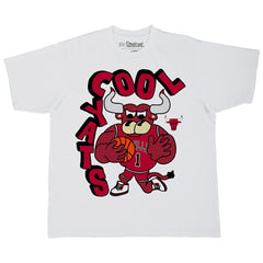 Chicago Bulls Stadium Essentials NBA x Staycool Mascot Oversized T-Shirt White - NBA