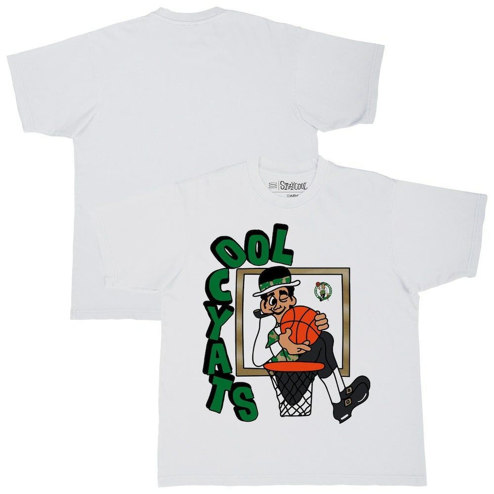 Boston Celtics Stadium Essentials NBA x Staycool Mascot Oversized T-Shirt White - NBA