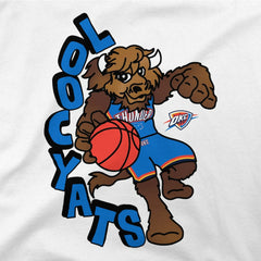 Oklahoma City Thunder Stadium Essentials NBA x Staycool Mascot Oversized T-Shirt White - NBA