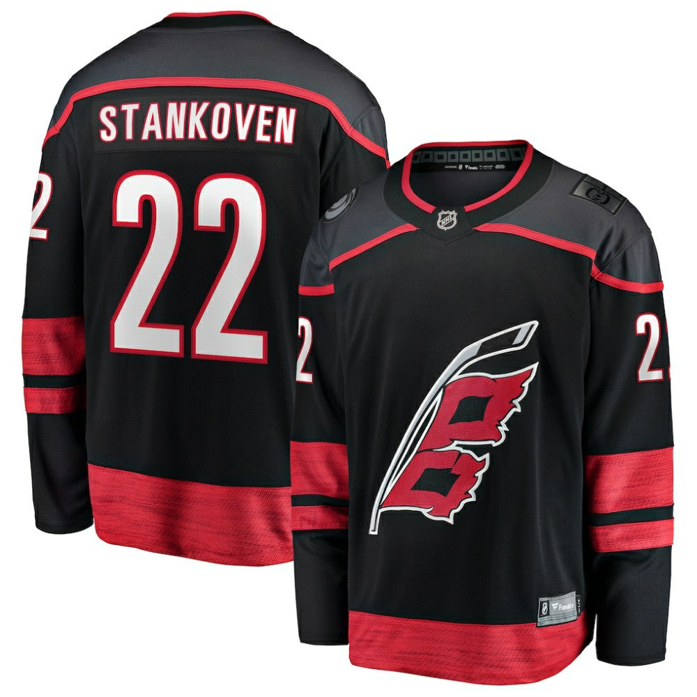 Logan Stankoven Carolina Hurricanes Fanatics Home Breakaway Jersey - Black - NHL