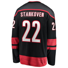 Logan Stankoven Carolina Hurricanes Fanatics Home Breakaway Jersey - Black - NHL
