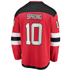 Daniel Sprong New Jersey Devils Fanatics Home Breakaway Jersey - Red - NHL