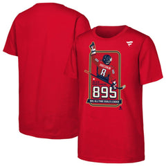 Alexander Ovechkin Washington Capitals Youth NHL All-Time Leading Goal Scorer Locker Room T-Shirt - Red - NHL