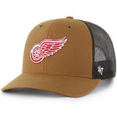 Detroit Red Wings Carhartt x '47 Trucker Adjustable Hat - Brown - NHL