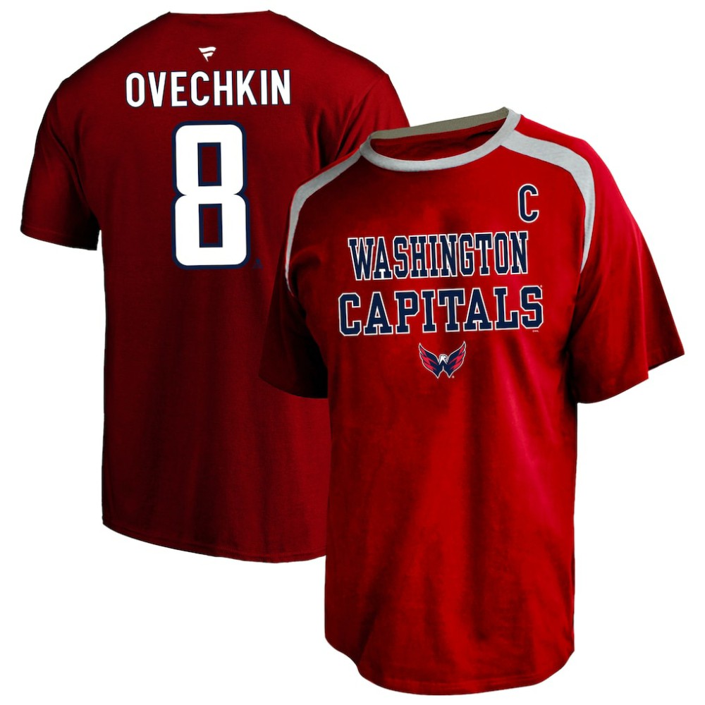 Alexander Ovechkin Washington Capitals Fanatics Women's Plus Size Name & Number Scoop Neck T-Shirt - Red - NHL