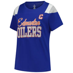 Connor McDavid Edmonton Oilers Fanatics Women's Plus Size Name & Number Scoop Neck T-Shirt - Royal - NHL