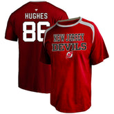 Jack Hughes New Jersey Devils Profile Big & Tall Name & Number T-Shirt - Red - NHL