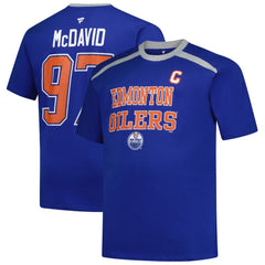 Connor McDavid Edmonton Oilers Profile Big & Tall Name & Number T-Shirt - Royal - NHL