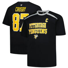 Sidney Crosby Pittsburgh Penguins Profile Big & Tall Name & Number T-Shirt - Black - NHL