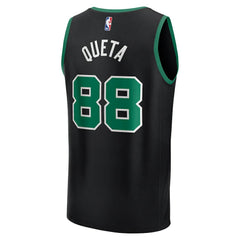 Neemias Queta Boston Celtics Fast Break Replica Player Jersey Statement Edition Black - NBA