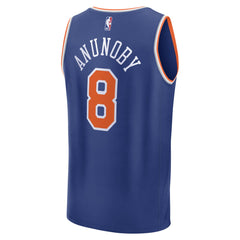 OG Anunoby New York Knicks Fast Break Replica Player Jersey Icon Edition Blue - NBA