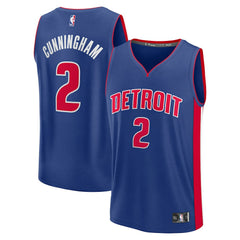 Cade Cunningham Detroit Pistons Fast Break Replica Player Jersey Icon Editi- Blue - NBA