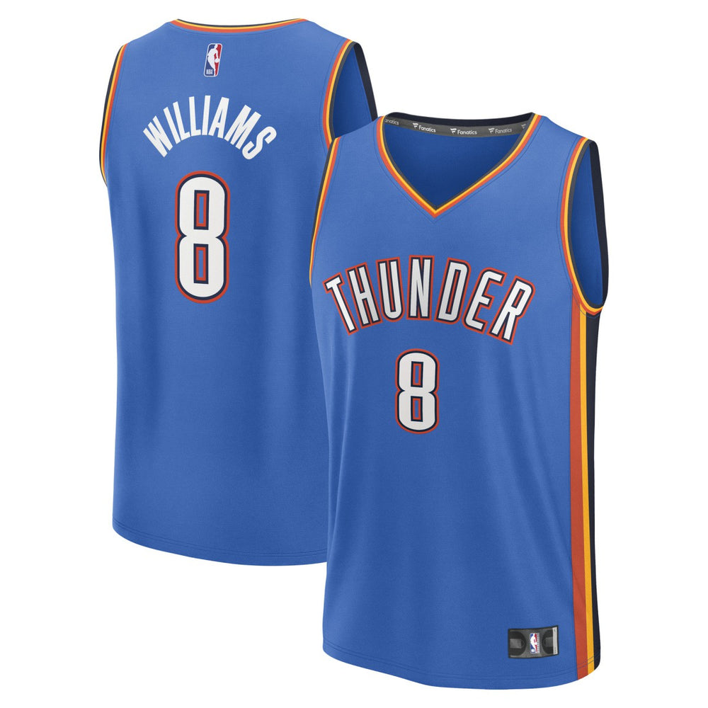Jalen Williams Oklahoma City Thunder Fast Break Replica Player Jersey Icon Edition Blue - NBA
