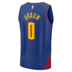 Christian Braun Denver Nuggets Fast Break Replica Player Jersey Statement Editi- Blue - NBA