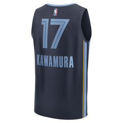 Yuki Kawamura Memphis Grizzlies Fast Break Replica Player Jersey Icon Edition Navy - NBA