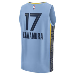 Yuki Kawamura Memphis Grizzlies Fast Break Replica Player Jersey Statement Edition Light Blue - NBA