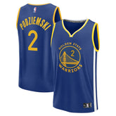 Brandin Podziemski Golden State Warriors Fast Break Replica Player Jersey Icon Editi- Royal - NBA