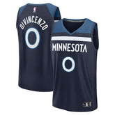 Donte DiVincenzo Minnesota Timberwolves Fast Break Replica Player Jersey Icon Edition Navy - NBA