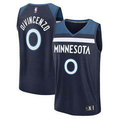 Donte DiVincenzo Minnesota Timberwolves Fast Break Replica Player Jersey Icon Edition Navy - NBA