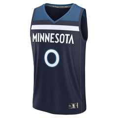 Donte DiVincenzo Minnesota Timberwolves Fast Break Replica Player Jersey Icon Edition Navy - NBA