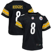 Aaron Rodgers Pittsburgh Steelers Youth Game Jersey Black | Nike for Sale