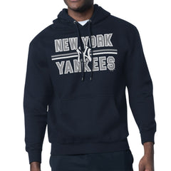 New York Yankees Starter Team Mesh Print Graphic Pullover Hoodie - MLB