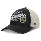 Vegas Golden Knights Fanatics 2025 Pacific Division Champions Locker Room Adjustable Hat - Black - NHL