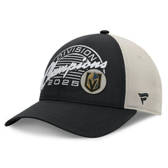 Vegas Golden Knights Fanatics 2025 Pacific Division Champions Locker Room Adjustable Hat - Black - NHL