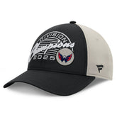 Washington Capitals Fanatics 2025 Metropolitan Division Champions Locker Room Adjustable Hat - Black/Gray - NHL