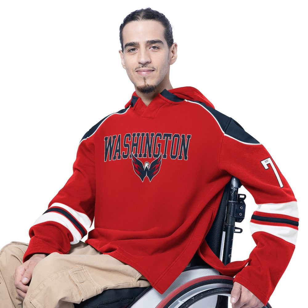 Washington Capitals G-III Sports by Carl Banks Adaptive Wear Lord Stanley Hooded Long Sleeve Sweatshirt - Red - NHL
