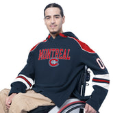 Montreal Canadiens G-III Sports by Carl Banks Adaptive Wear Lord Stanley Hooded Long Sleeve Sweatshirt - Navy - NHL