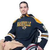 Nashville Predators G-III Sports by Carl Banks Adaptive Wear Lord Stanley Hooded Long Sleeve Sweatshirt - Navy - NHL