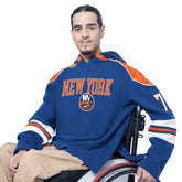 New York Islanders G-III Sports by Carl Banks Adaptive Wear Lord Stanley Hooded Long Sleeve Sweatshirt - Royal - NHL