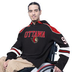 Ottawa Senators G-III Sports by Carl Banks Adaptive Wear Lord Stanley Hooded Long Sleeve Sweatshirt - Black - NHL