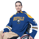 Buffalo Sabres G-III Sports by Carl Banks Adaptive Wear Lord Stanley Hooded Long Sleeve Sweatshirt - Royal - NHL