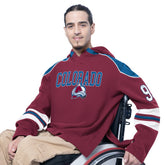 Colorado Avalanche G-III Sports by Carl Banks Adaptive Wear Lord Stanley Hooded Long Sleeve Sweatshirt - Burgundy - NHL