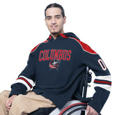 Columbus Blue Jackets G-III Sports by Carl Banks Adaptive Wear Lord Stanley Hooded Long Sleeve Sweatshirt - Navy - NHL