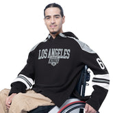 Los Angeles Kings G-III Sports by Carl Banks Adaptive Wear Lord Stanley Hooded Long Sleeve Sweatshirt - Black - NHL
