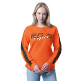 Philadelphia Flyers G-III 4Her by Carl Banks Women's Advantage Thermal Long-Sleeve Tri-Blend T-Shirt - Orange - NHL