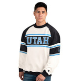 Utah Mammoth Starter Male Adult Defense Fleece Crewneck Sweatshirt - White - NHL