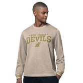 New Jersey Devils Starter Field Long Sleeve T-Shirt - Tan - NHL