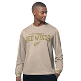 Detroit Red Wings Starter Field Long Sleeve T-Shirt - Tan - NHL