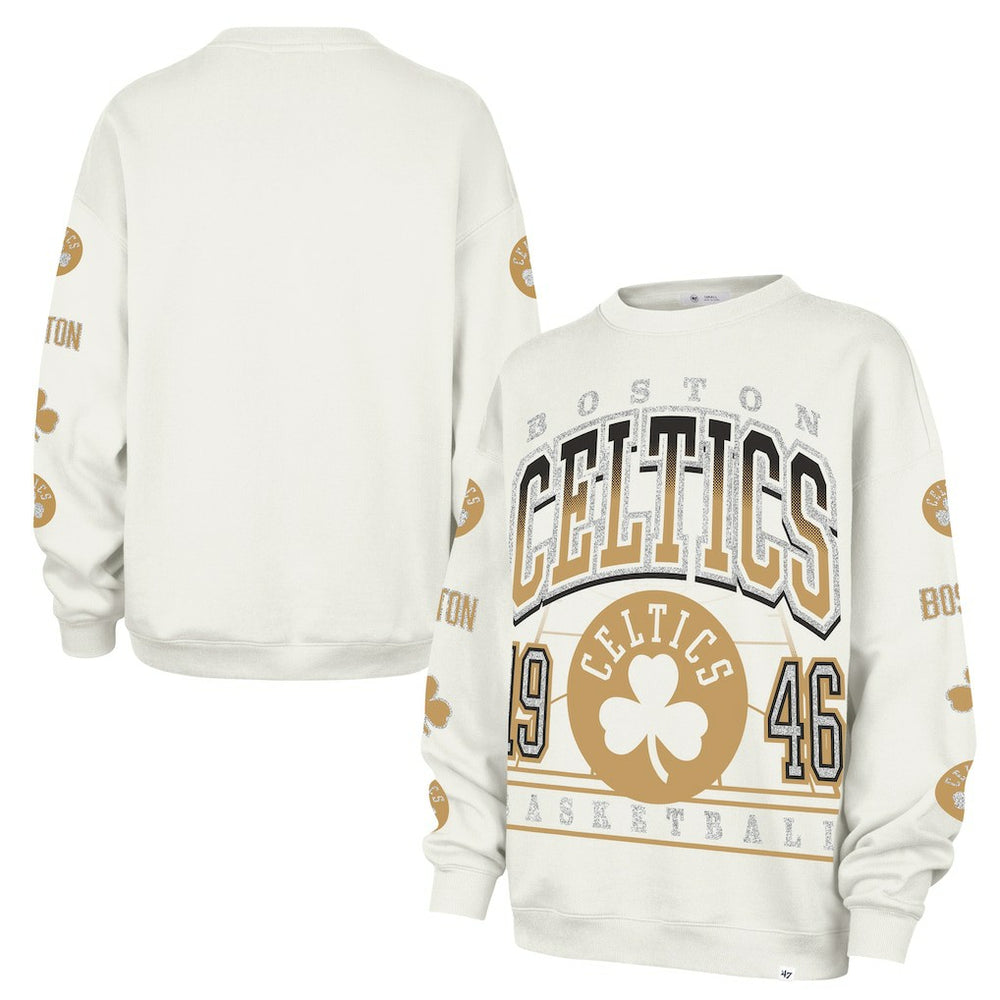 Boston Celtics '47 Women's 2025/26 City Edition Go Big Oversized Sweatshirt Natural - NBA