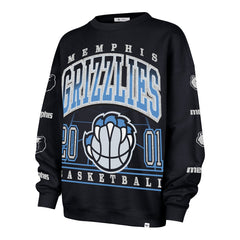 Memphis Grizzlies '47 Women's 2025/26 City Edition Go Big Oversized Sweatshirt Navy - NBA